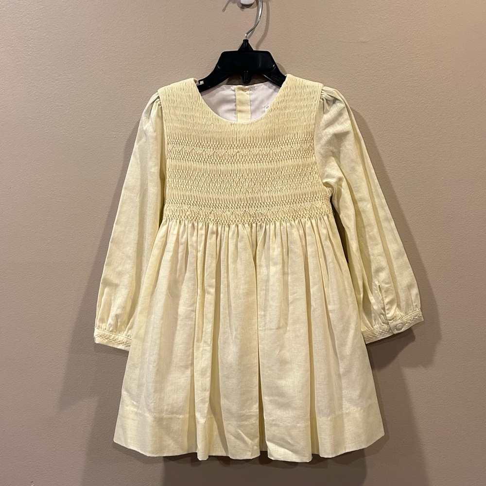 Edgehill Collection x Kristin Ellen Hockman Margaret Long Sleeve Smocked Dress - Picture 4 of 5